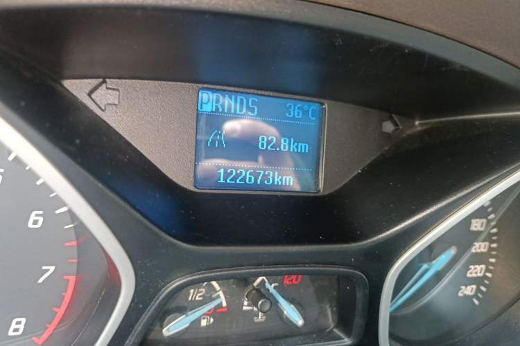 Used Ford Focus 2012 Sedan 1.6L Automatic Comfort Model Odometer Close Up