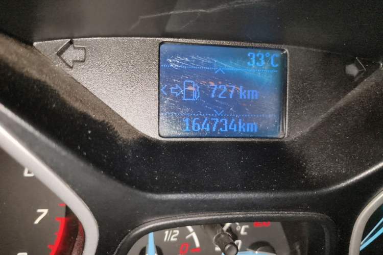Used Ford Focus 2012 Sedan 1.6L Manual Comfort Model Odometer Close Up