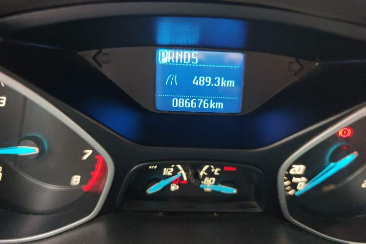 Used Ford Focus 2012 Sedan 1.6L Automatic Comfort Model Odometer Close Up