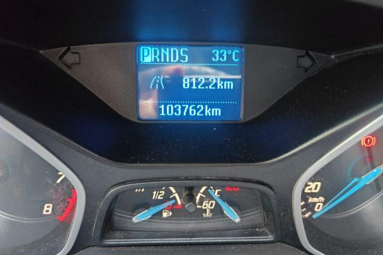 Used Ford Focus 2012 Sedan 1.6L Automatic Comfort Model Odometer Close Up