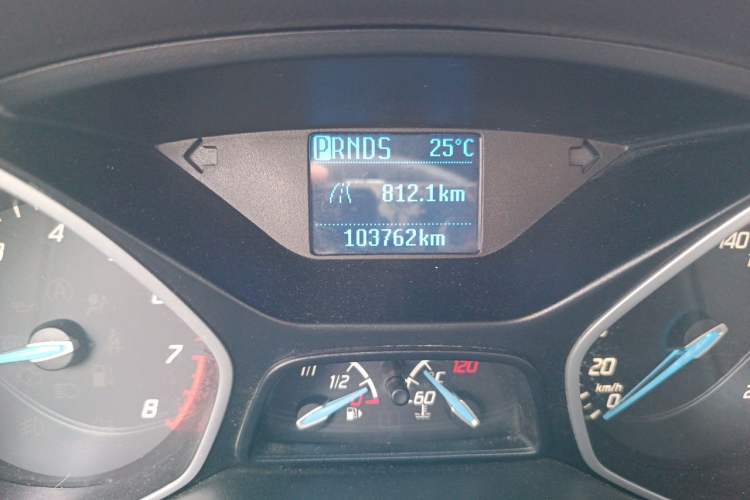 Used Ford Focus 2012 Sedan 1.6L Automatic Comfort Model Odometer Close Up