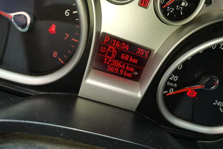 Used Ford Focus 2012 Hatchback Classic 1.8L Automatic Base Model Odometer Close Up