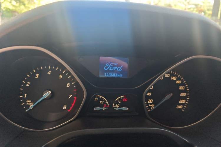 Used Ford Focus 2012 Hatchback 1.6L Automatic Comfort Model Odometer Close Up