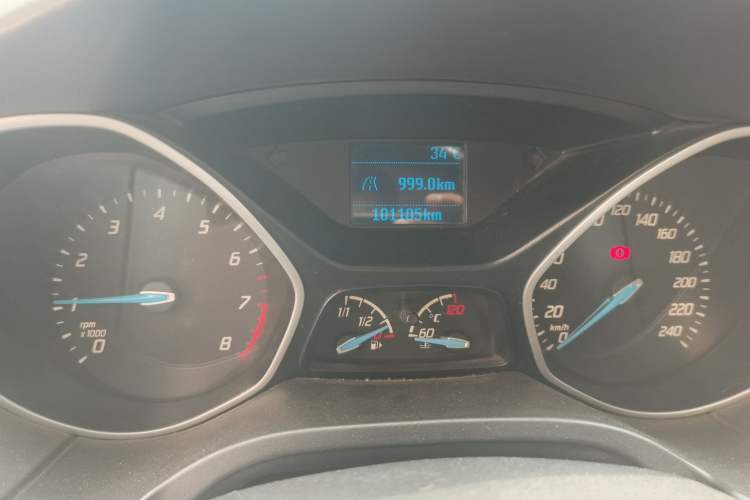 Used Ford Focus 2012 Hatchback 1.6L Manual Comfort Model Odometer Close Up
