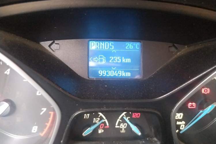 Used Ford Focus 2012 Sedan 1.6L Automatic Prestige Model Odometer Close Up