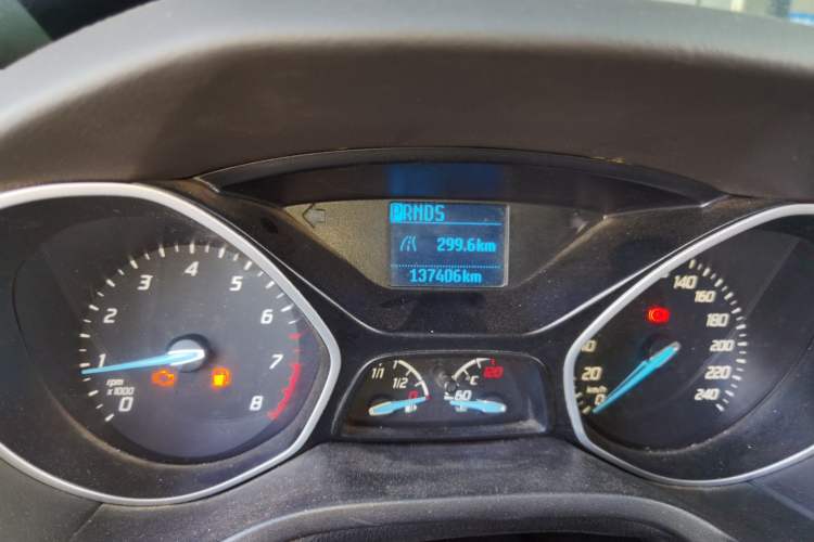 Used Ford Focus 2012 Sedan 1.6L Automatic Comfort Model Odometer Close Up