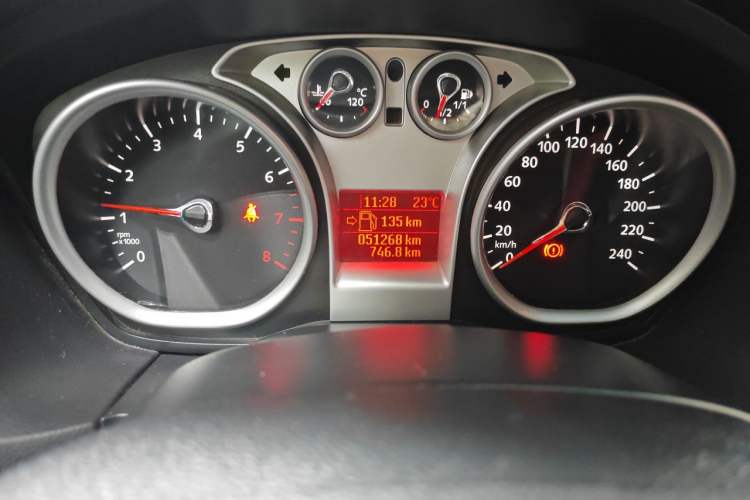 Used Ford Focus 2012 Hatchback Classic 1.8L Automatic Base Model Odometer Close Up