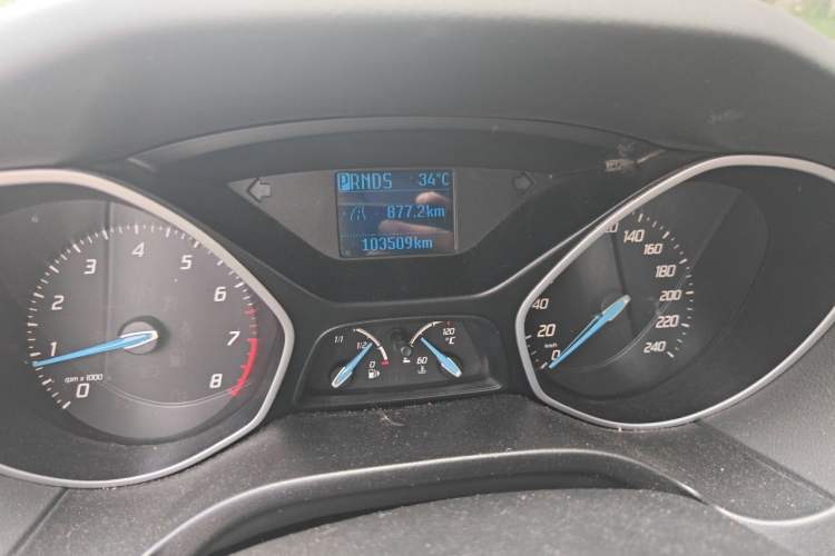 Used Ford Focus 2012 Hatchback 1.6L Automatic Comfort Model Odometer Close Up