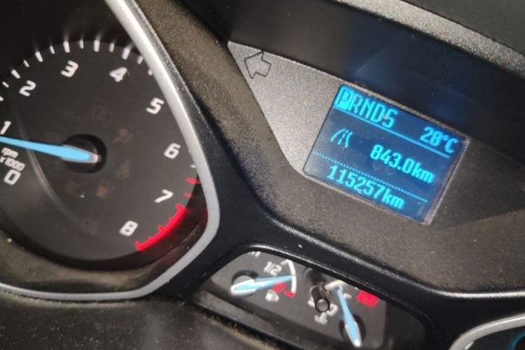 Used Ford Focus 2012 Hatchback 1.6L Automatic Comfort Model Odometer Close Up