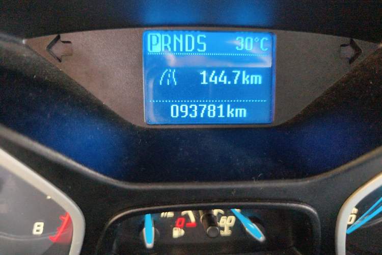 Used Ford Focus 2012 Sedan 1.6L Automatic Comfort Model Odometer Close Up