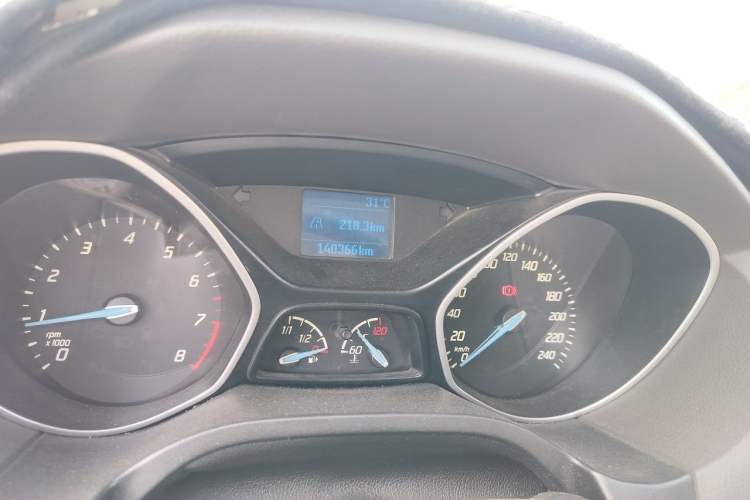 Used Ford Focus 2012 Sedan 1.6L Manual Comfort Model Odometer Close Up