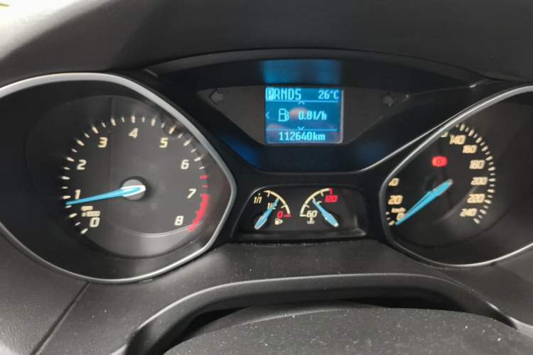 Used Ford Focus 2012 Sedan 1.6L Automatic Fashion Edition Odometer Close Up