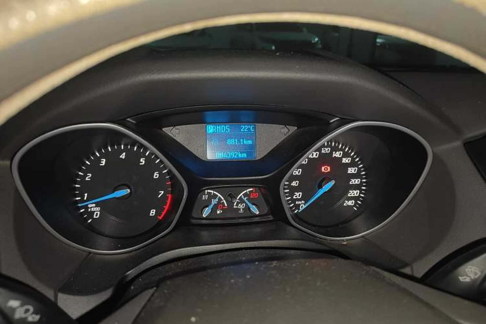 Used Ford Focus 2012 Sedan 1.6L Automatic Comfort Model Odometer Close Up