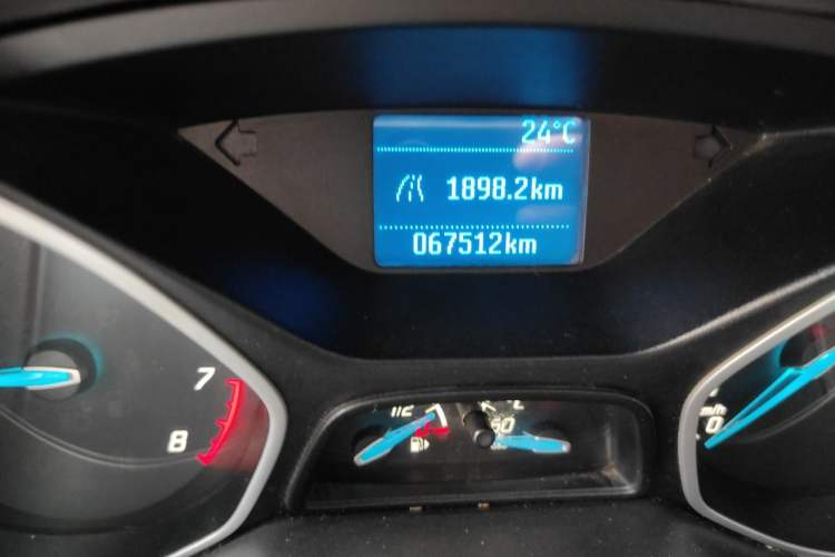 Used Ford Focus 2012 Sedan 1.6L Manual Comfort Model Odometer Close Up