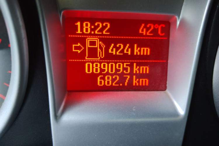 Used Ford Focus 2012 Sedan Classic 1.8L Manual Base Model Odometer Close Up
