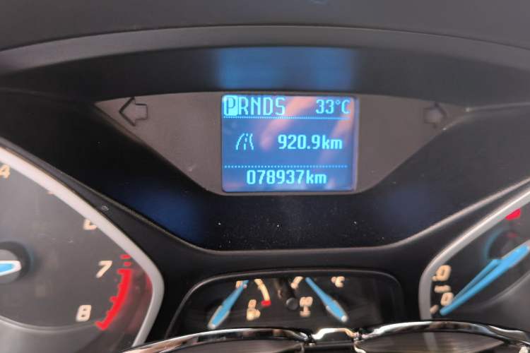 Used Ford Focus 2012 Hatchback 1.6L Automatic Comfort Model Odometer Close Up