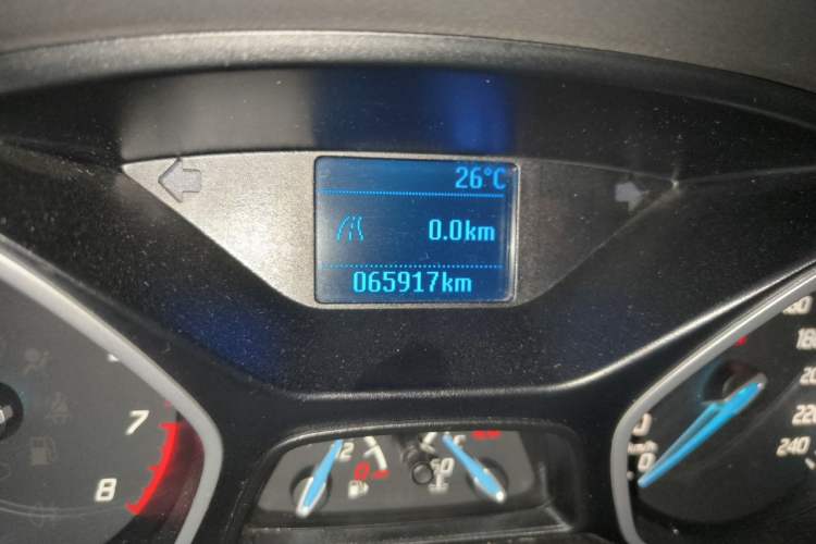Used Ford Focus 2012 Sedan 1.6L Manual Comfort Model Odometer Close Up