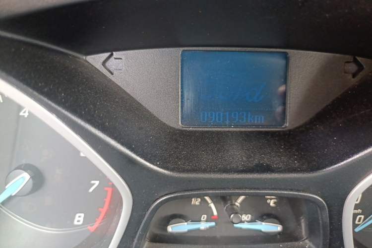 Used Ford Focus 2012 Sedan 1.6L Manual Comfort Model Odometer Close Up