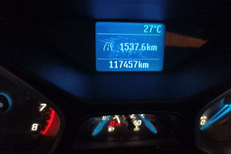 Used Ford Focus 2012 Sedan 1.6L Manual Comfort Model Odometer Close Up