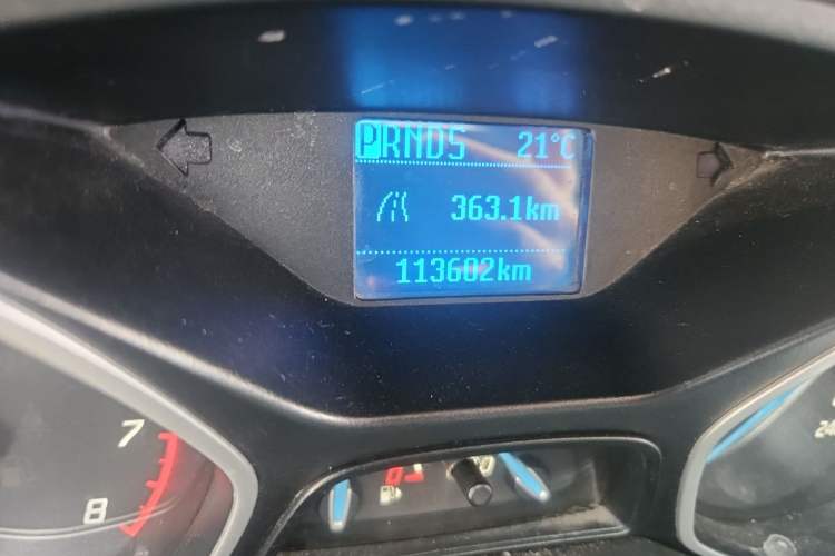 Used Ford Focus 2012 Hatchback 1.6L Automatic Comfort Model Odometer Close Up
