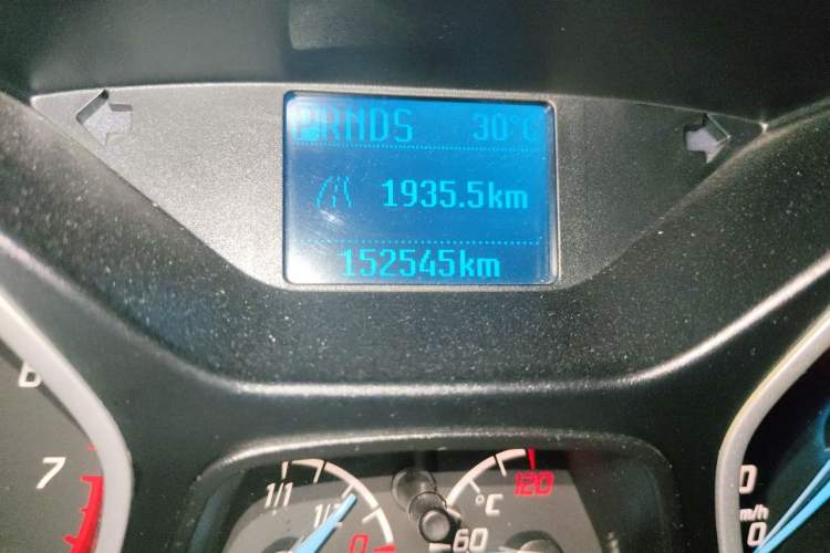 Used Ford Focus 2012 Hatchback 1.6L Automatic Comfort Model Odometer Close Up