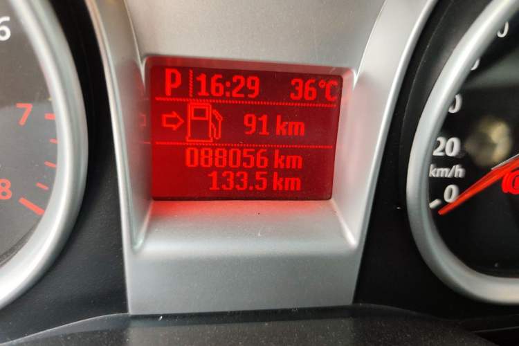 Used Ford Focus 2012 Hatchback Classic 1.8L Automatic Base Model Odometer Close Up