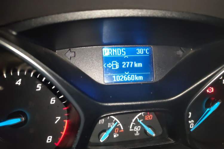 Used Ford Focus 2012 Sedan 1.6L Automatic Prestige Model Odometer Close Up