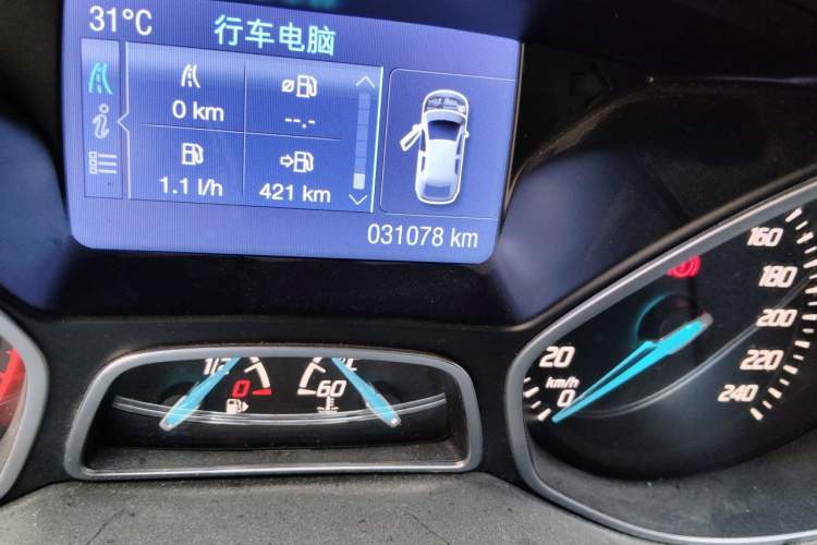 Used Ford Focus 2012 Hatchback 2.0L Manual Luxury Sport Model Odometer Close Up