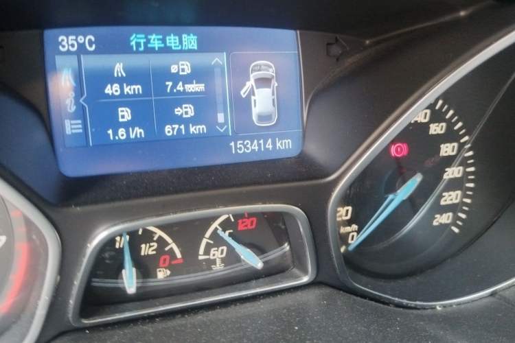 Used Ford Focus 2012 Hatchback 2.0L Manual Luxury Sport Model Odometer Close Up