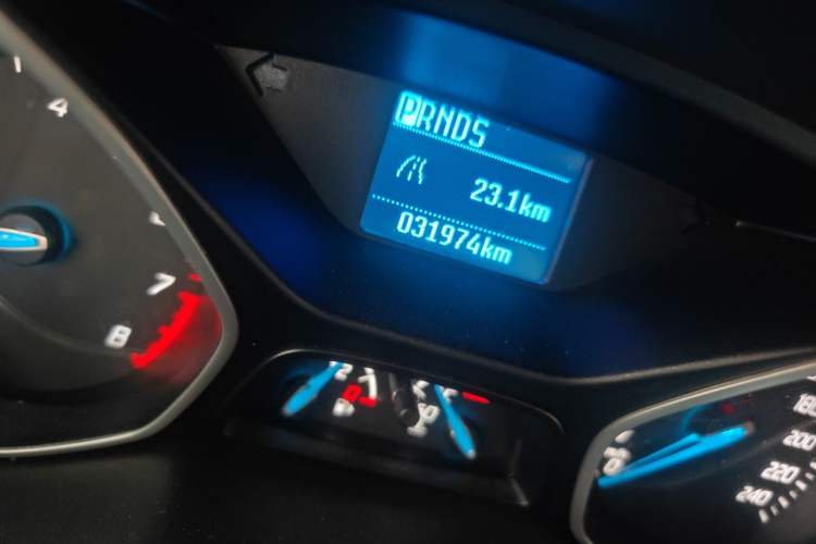 Used Ford Focus 2012 Hatchback 1.6L Automatic Comfort Model Odometer Close Up