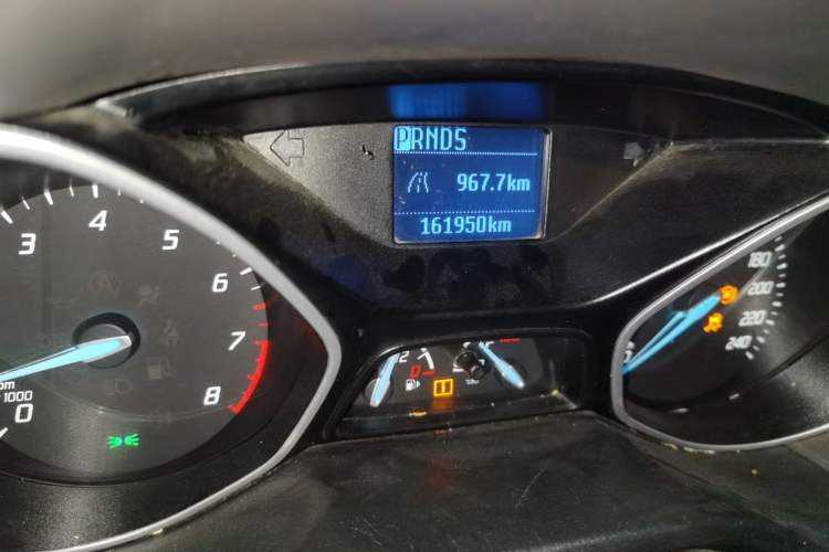 Used Ford Focus 2012 Sedan 1.6L Automatic Comfort Model Odometer Close Up