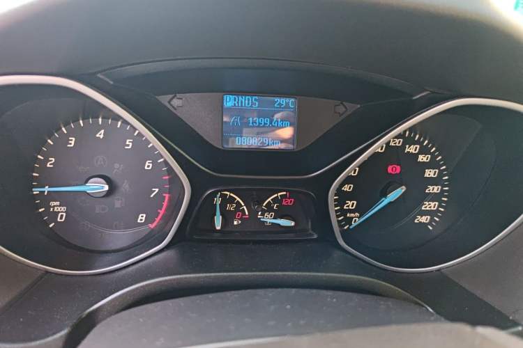 Used Ford Focus 2012 Sedan 1.6L Automatic Comfort Model Odometer Close Up