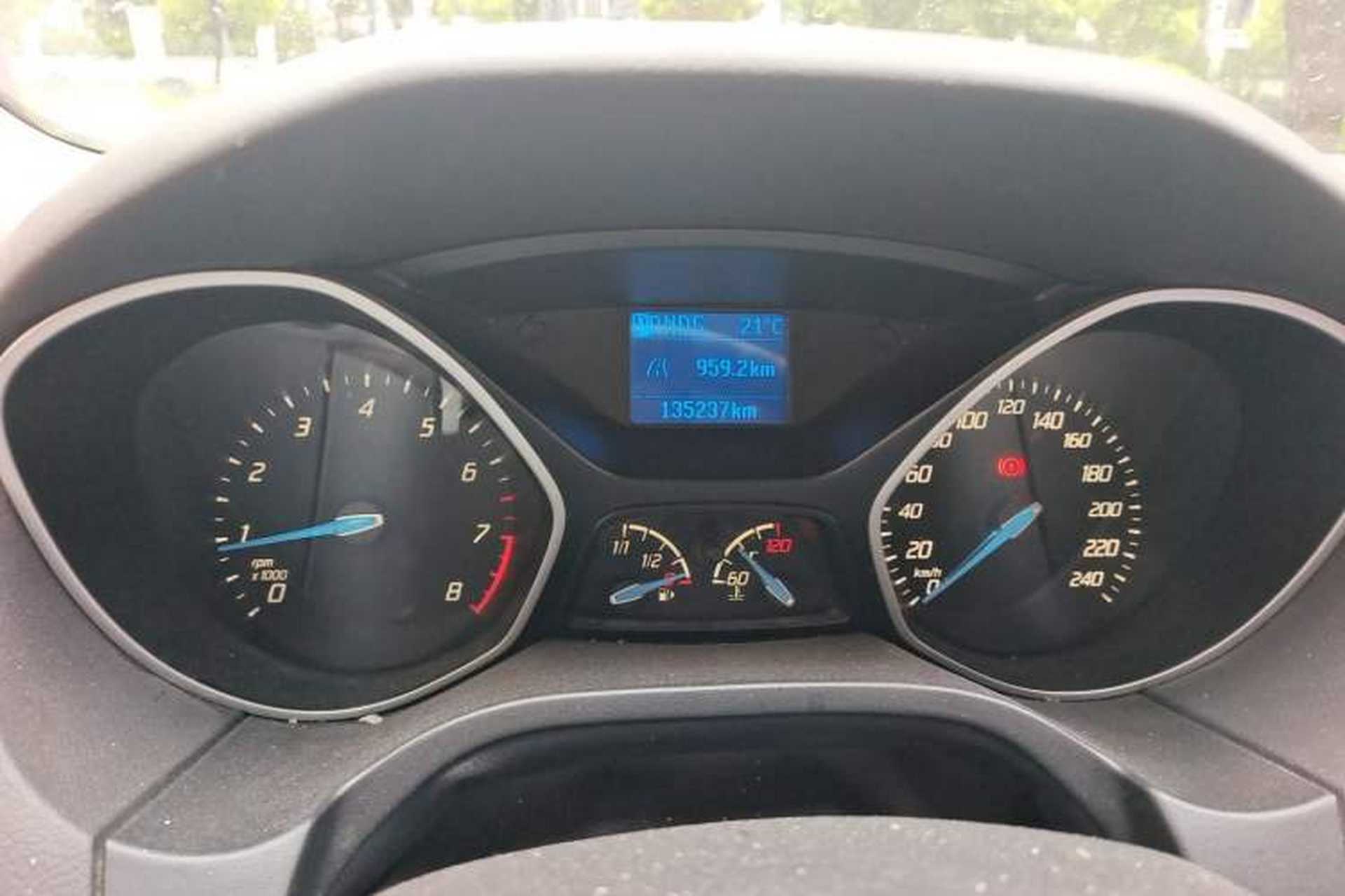 Used Ford Focus 2012 Hatchback 1.6L Automatic Comfort Model Odometer Close Up