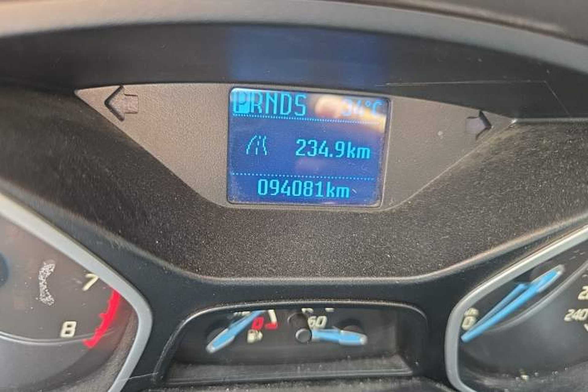 Used Ford Focus 2012 Hatchback 1.6L Automatic Comfort Model Odometer Close Up