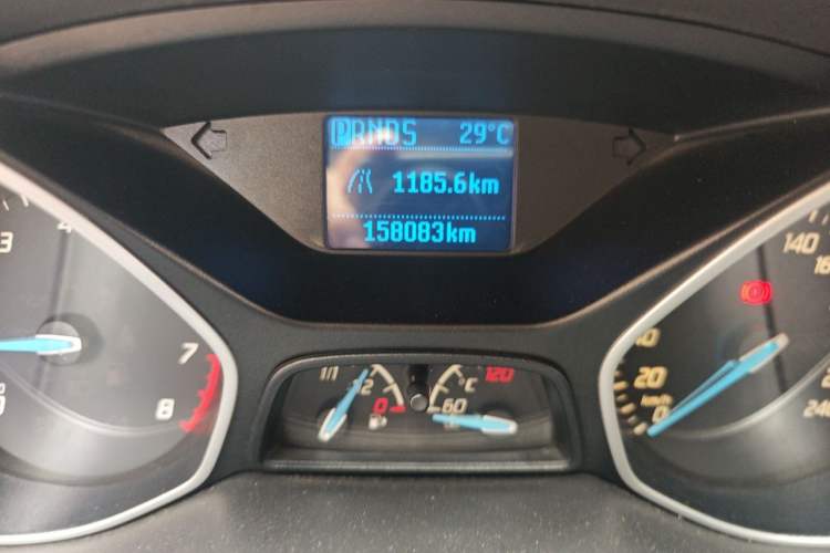Used Ford Focus 2012 Hatchback 1.6L Automatic Comfort Model Odometer Close Up