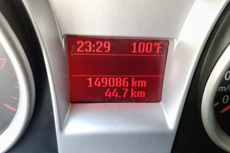 Used Ford Focus 2012 Hatchback Classic 1.8L Automatic Base Model Odometer Close Up