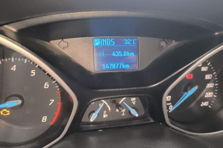 Used Ford Focus 2012 Hatchback 1.6L Automatic Comfort Model Odometer Close Up