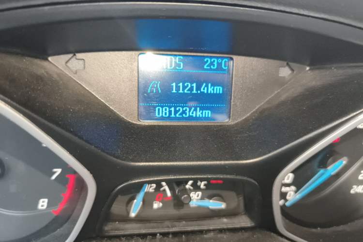 Used Ford Focus 2012 Sedan 1.6L Automatic Comfort Model Odometer Close Up