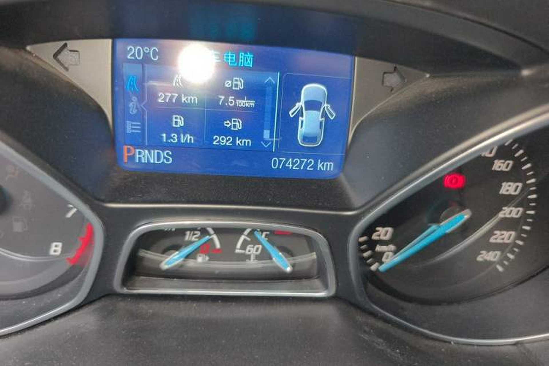 Used Ford Focus 2012 Hatchback 2.0L Automatic Luxury Sport Model Odometer Close Up
