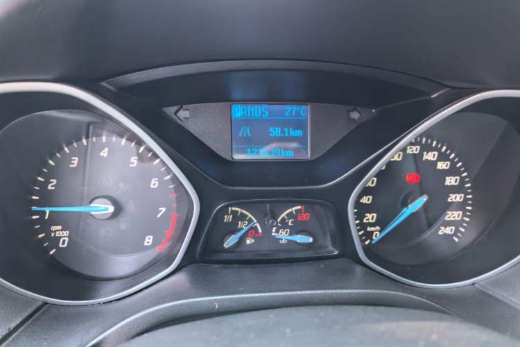 Used Ford Focus 2012 Hatchback 1.6L Automatic Comfort Model Odometer Close Up