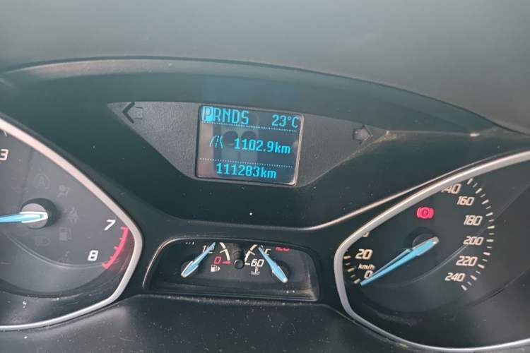 Used Ford Focus 2012 Sedan 1.6L Automatic Comfort Model Odometer Close Up