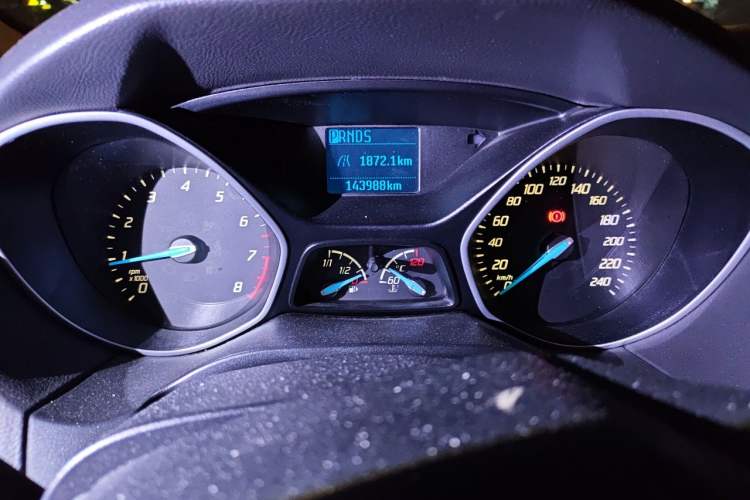 Used Ford Focus 2012 Hatchback 1.6L Automatic Comfort Model Odometer Close Up