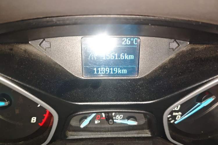 Used Ford Focus 2012 Sedan 1.6L Manual Comfort Model Odometer Close Up