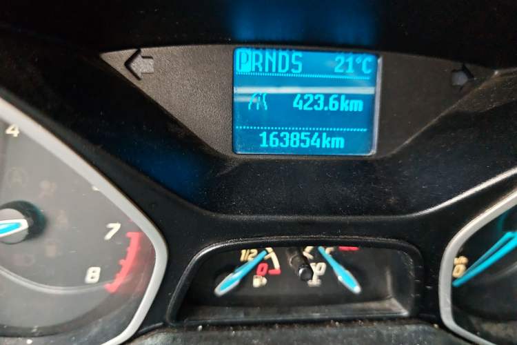 Used Ford Focus 2012 Sedan 1.6L Automatic Comfort Model Odometer Close Up
