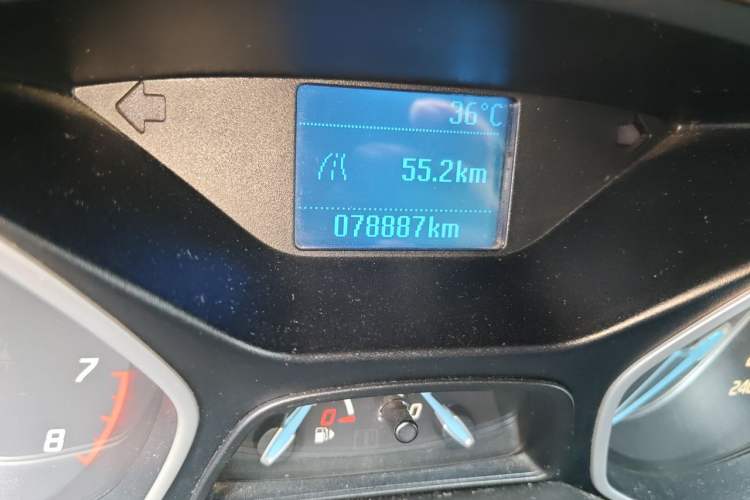 Used Ford Focus 2012 Sedan 1.6L Manual Comfort Model Odometer Close Up