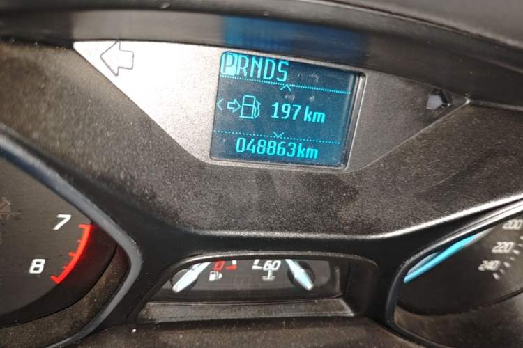 Used Ford Focus 2012 Sedan 1.6L Automatic Fashion Edition Odometer Close Up