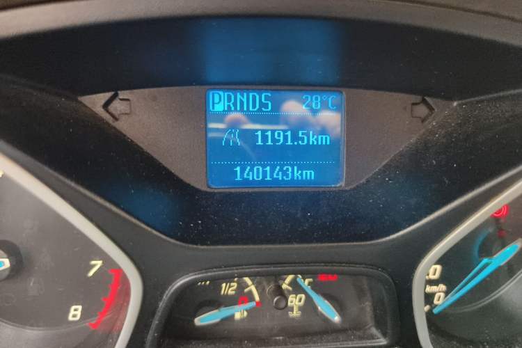 Used Ford Focus 2012 Sedan 1.6L Automatic Comfort Model Odometer Close Up