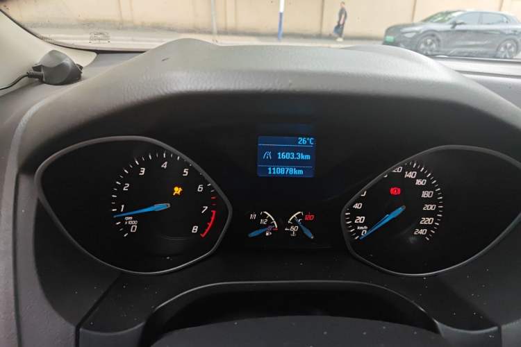 Used Ford Focus 2012 Sedan 1.6L Manual Comfort Model Odometer Close Up