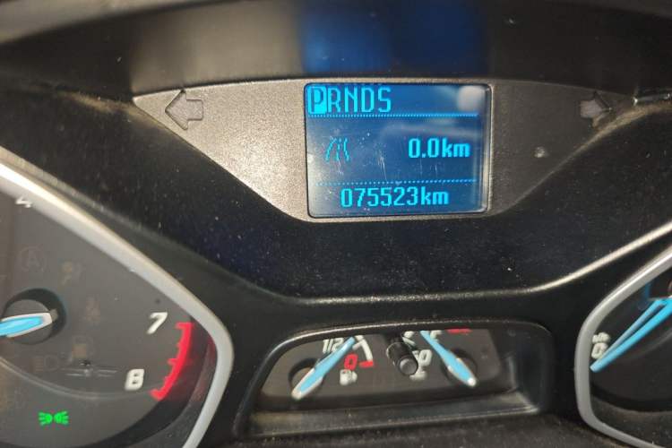 Used Ford Focus 2012 Sedan 1.6L Automatic Comfort Model Odometer Close Up