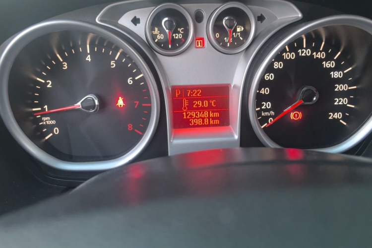 Used Ford Focus 2012 Hatchback Classic 1.8L Automatic Base Model Odometer Close Up